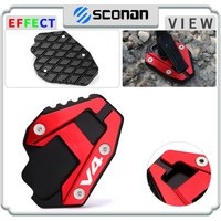 For Ducati V4 Multistrada V4 V4S sport 2023 Motorcycle accessories Kickstand Side Stand Pad Plate Support protection Enlarge pad