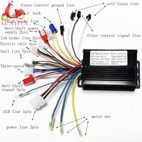 AliExpress NONE 36V/48V 300W/500W 25A Sine Wave Brushless Motor Controller, Tri-mode Sine Wave, for EBike Electric Bicycles and Motorcycles.