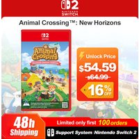 Animal Crossing New Horizons Nintendo Switch 2 Edition NS2 Juegos Games Deals Physical Game Card Support Multiplayer Online