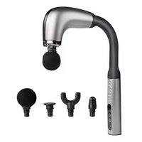 back and neck fascia gun, massager, multi-function high-frequency vibration massage hammer, long arc hook handheld electric mer