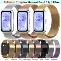Stainless Steel Strap for Huawei Band 11 11Pro Smart Watch Milanese Wirst Loop Magnetic Bracelet for HW Band11Pro Wristband