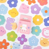 46 Pieces Per Box Flowers Decorations Stickers DIY Scrapbooks Collages Journal Decorative Creative Stationery Stickers