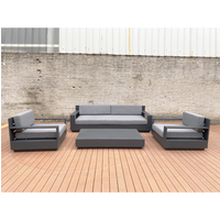 Modern Furniture Sofa Combination Aluminum Frame Outdoor Sectional Sofa Set for Garden Living Room Courtyard