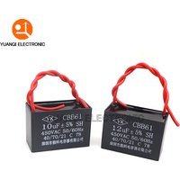 CBB61 Start capacitor 450V 1/1.2/1.5/1.8/2/2.5/3/3.5/4/4.5/5/6/7/8/10/12/15/16/18/20/25UF Fan Ceiling Motor Run Capacitor CBB