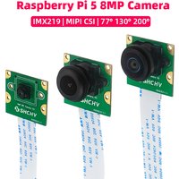 Raspberry Pi 5 8MP Camera IMX219 Sensor 77° 130° 200° FOV Fisheye MINI CSI Interface with 15cm FFC for RPI 5 Pi5