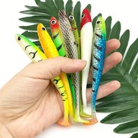 2pcs 12.5cm/10g Fishing Lures, Soft T-tail Bait, Artificial Swimbait, Outdoor Fishing Accessories