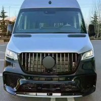 For Mercedes-Benz Sprinter W907 2018 2019 2020 2021 2022 2023 Front Bumper Racing Grille Hood Grill