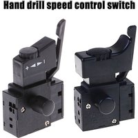 Speed Regulating Switch Lock on Power Tool Electric Drill Speed Control Trigger Button Switch, Black
