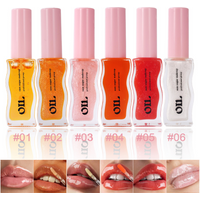 Sheer Pearlescent Mirror Lip Gloss Liquid Lipstick Fruit Honey Infused Lip Oil Reduce Lip Lines Moisturizing Lip Balm Cosmetics