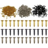 50/100pcs Electric Guitar Pickguard Screws Silver Gold Black For Guitar Bass Metal Fixed Cover Plate Screw Accessories TMZ