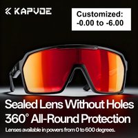 AliExpress kapvoe Kapvoe Prescription Cycling Sunglasses One-piece molding Sports Customs Glasses Sunglasses Sports Bike Goggles for Men Women
