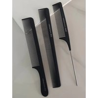 Carbon Steel Barber Comb Kit Double Sided Anti-static Salon Hair Styling Comb Heat Resistant Home Grooming Comb