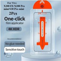 2PCS For Vivo X200 FE /X200 Pro Mini /S30 Pro Mini Tempered Glass Film Screen Protector Easy Install Dust Kit