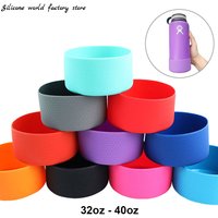 32-40oz 9cm Bottle Cover Cup Heat Insulation Bottom Cover 90MM Anti Slip Bottle Sleeve Silicone Base Sports Cup Cover