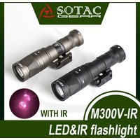 SOTAC Tactical M300V IR Lighting and LED White Scout Flashlight with Remote Pressure Switch