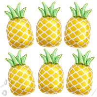 6pcs 30-inch Pineapple Foil Balloons - Fruit Pineapple Theme - Birthday Wedding Summer Party Decoration Balloons