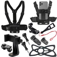 Accessories Kit Chest Strap Mount Belt Mobile Phone Holder for iPhone Chest Strap for GoPro Hero SJCAM AKASO DJI Action Camera