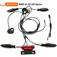 EBKE Electric Bicycle Tricycle Waterproof Cable Light Kit Front Rear Flashing Dynamic Turn Signals 36V 48V 52V 60V For BBS KT