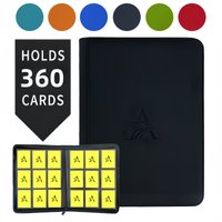9 Pocket Card Binder, 360 Double Sided Pocket PU Collection Binder, Collector Album, Card Folder for TCG,sports cards 6colors