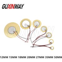 Buzzer Piezo Elements Sounder Sensor Trigger Drum Disc With Wire for Loudspeake 12MM 15MM 18MM 20MM 27MM 35MM 50MM