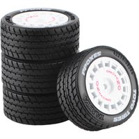 RC On-Road Drift Wheels and Tires Set for 1/10 1/12 1/14 Tamiya TT-02D, M-Chassiss M05/MO6/M08, 60D On-Road Drift/Rally Cars
