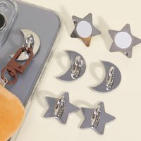 Phone Charm Hook Cell Phone Finger Ring Phone Holder Ziai Adhesive Metal Finger Grip Loop Stand for DIY Hanging Pendant Supplies