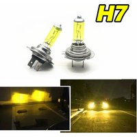 Halogen Bulb H7 Yellow 12V 55W 3000K Quartz Glass Xenon Car HeadLight Auto Lamp 2 PCS
