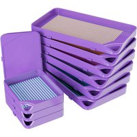 3pcs Interlocking Diamond Art Trays Kits,Stackable Large Capacity Plate Tool Nail Art Beading Plates Cross Stitch Art Craft Supp