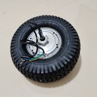 Low Speed Big Torque 500W 13 Inch 13x6.5-6 Tire Unicycle Brushless Gear Hub Motor Wheel For Electric Scooter Cart