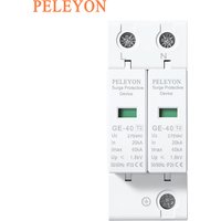 20KA~40KA 2P AC275V/AC385V 10KA~20KA Lightning Protector Surge Protective Device SPD Arrester with PE House Safety Electricity