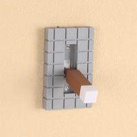 1pc pixel style switch board, creatively designed, easy to install, the perfect choice for holiday decoration and home decor