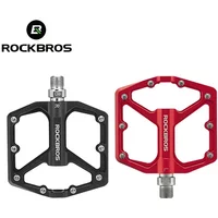 ROCKBROS Aluminum Alloy Bicycle Pedals Anti-slip Ultralight Sealed Bearing MTB Road Cycling Pedals One-piece Bike Accessories