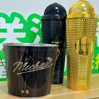 In Stock Michael Superstar Road Movie Merchandise Microphone Cup Water Bottle Hat Shaped Popcorn Bucket periphery birthday gifts