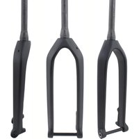 New 15x110mm Boost Enhanced Bicycle UD Full Carbon Fibre Disc Brake Mountain Bike Fork Thru Axle Tapered Inner Cable hard parts