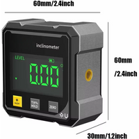 HOT 2-Side Magnetic Digital Angle Gauge With Laser Electronic Protractor Horizontometer Inclinometer Angle Ruler Slope Measuring