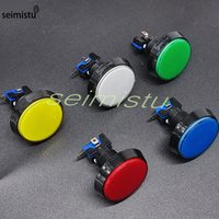 60mm Arcade Push Button LED Illuminated DC 12V Flat Button For Arcade Game Card Retrieval Car Wash Vending Machine Parts DIY