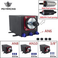 Single Fuel Pump Surge Tank Oil Catch Can with 044 Fuel Pump or 380 LPH Black PQY Fuel Pump With Different Fittings