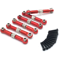 Metal Upgrade Retrofit 6PCS Connecting Rod For HuanSu HS18301 18302 18311 18312 18321 18322 RC Car Parts