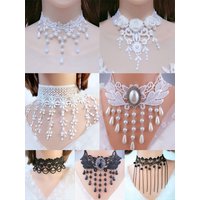 【Peace】Vintag Classic Gothic Tattoo Lace Choker For Women Black Crystal Pendant Charm Choker Boho Jewelry Christmas Gift