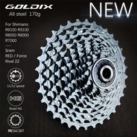 GOLDIX 12 speed hg cassette 11 36 34 30 road bike cassette 11v 12v for Shimano R9100 R8050 R8000 R7000 Sram UltraLight cassette
