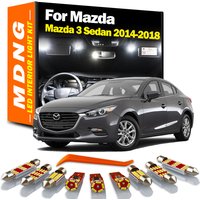 MDNG 8Pcs Canbus Interior LED Light Kit For Mazda 3 Sedan 2014 2015 2016 2017 2018 Map Reading Dome Trunk Lamp Car Led Bulbs
