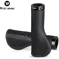 AliExpress West Biking WEST BIKING Ergonomic Bike Grips Anti Slip Shock-absorbing Bike Handle Bar Grip Mountain Bike Handlebar Grips Bike Accessories