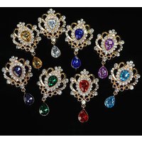 2025 Retro Water Drop Diamond Brooch Detachable Women's Clothing Accessories