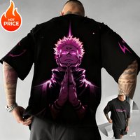 Jujutsu Kaisen Gojo Satoru Harajuku Summer T-Shirt Men's Oversized Retro Street Style Women's Casual Short Sleeve Unisex Style