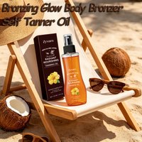 Sun Tanning Oil Nourishing Bronzing Tanning Oil Lasting Sun Kissed Glow Hydrating Skin Care For Outdoor Beach Tanning Sessions