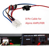 8Pin Car Radio Subwoofer RCA Power Cable For Alpine SWE-815 SWE-3000 SWE-3000 SWE-1500(MXE-M151CKD) SWE-2200 SWE-1700AV SWE1200