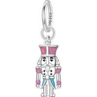 PANPOKI 925 Sterling Silver Nutcracker Fairy Tale Character Charms Beads Pendant Fit DIY Bracelet Necklace Jewelry Souvenir Gift