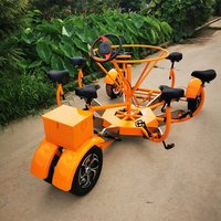Hot Sale Dot Mobile Bar Beer Bike Pedal Street Outdoor Bus Bar Cart Luxury US Standard