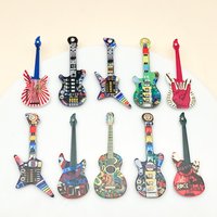 10pcs/pack Guitar Acrylic Charms Fit DIY Jewelry Making Accessories Rock Guitar Musical Instrument Earring Pendants Handmade
