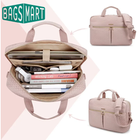 BAGSMART Large Capacity 17 inch Laptop Bag Shoulder Messenger Notebook Pouch Briefcase Office Travel Business Computer HandBag